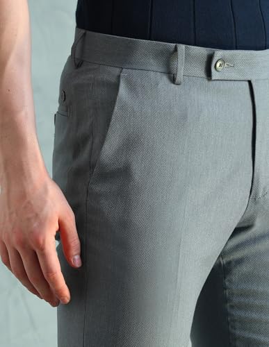 Image of Arrow Structured Tapered Fit Trouser