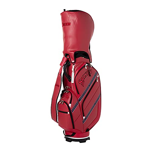 ダンロップ(DUNLOP) スリクソン キャディバッグ メンズ スポーツモデル レッド 9.5型 GGC-S165 ゴルフバック