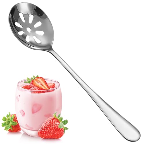 Colander Dining Room Table Dining Table Tablespoon Perforated Spoons Slotted Spoon Reusable Serving Spoons Small Spoon Home Supply Kitchen Supply Household Products Stainless Steel