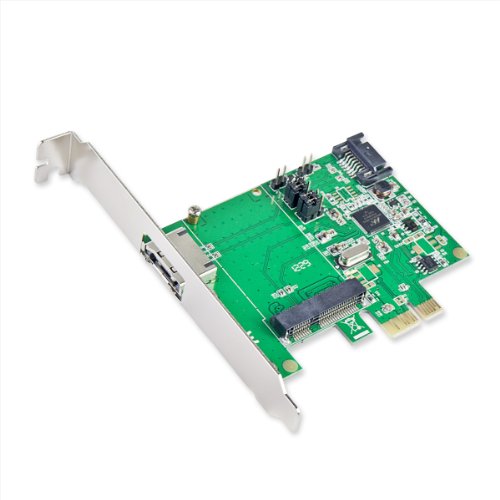 Syba HyperDuo Enabled SATA III PCI-e 2.0 x1 Card with mSATA Slot SD-PEX40055