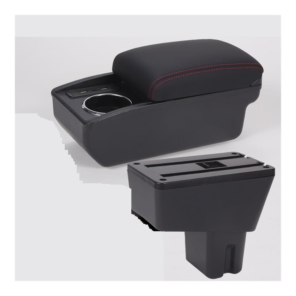 Aierdeyp B1 Black Red 6Usb Car Armrest Box For Citroen For C3 For C4 2025