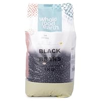 Wholefood Earth Schwarze Bohnen 1 kg GMO-frei Natürlich Hoher Ballaststoffgehalt Hoher Proteingehalt