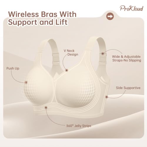 Image of ProKloud Jelly Bras for Women Plus Size Push Up Support Bra No Underwire