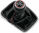 LTBWHCP 12MM Gear Stick Shift Knob Gearbox Shift Knob Boot Leather for Golf 4 IV MK4 GTI R32 Bora for Jetta 99-04