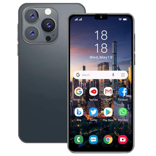 Kanredi i15Pro Max Cheap Smartphone, 16GB ROM 【128GB Extension】, 6.3