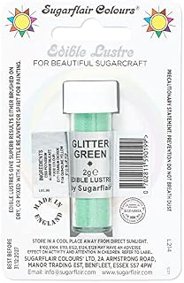 Sugarflair Silver Sparkle Edible Lustre Dust, Add a Lustrous Shine to Cakes or Decorations. Brush On or Add Rejuvenator to Create Eye-Catching Edible Paint, Gives Shine to Your Bakes - 2g