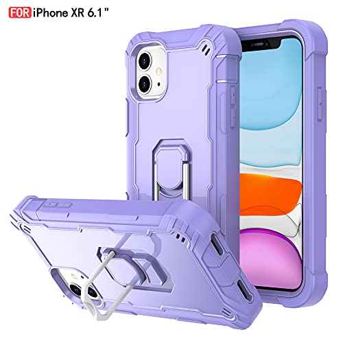 Hitaoyou Iphone 12 Case, Iphone 12 Pro Cases, Heavy Duty 3 In 1 Full Body Rugged Shockproof Hybrid Hard Pc Soft Rubber Bumper Drop Protective Girls Women Phone Cases For Iphone 12/12 Pro,Purple #TOP7