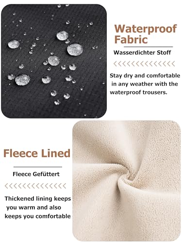 Pantalones de senderismo impermeables térmicos montaña softshell niños 3