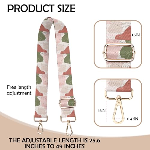 Image of Purse Strap Crossbody Shoulder Straps Adjustable Replacement 1.5 inch Wide for Women Girls Bag Cute Aesthetic