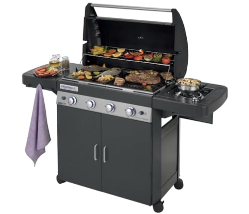 Campingaz 4 Series LS Plus Dual Gas Barbecue con 2 Grill, 4 Bruciatori in Acciaio Inox e 1 a Lato