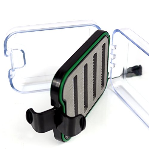 Elixir Outdoor Adventure Waterproof Multiple Compartments Fly Fishing Tackle Lure Box Case, 3.8 x 2.8" x 1.5" - Thumbnail 3