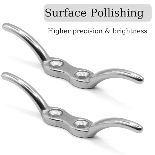 image for RMIURCO Boat Cleat 6 inch, Dock Cleat 316 Stainless Steel Marine Grade