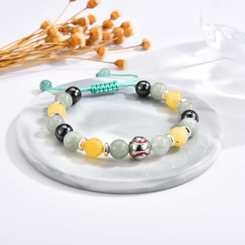 Image of EFVISD Softball Bracelet Gifts for Girls, 8-12-14 Softball Players Team, Christmas Birthday Valentines Day Graduation Gifts for Teen Girls Daughter Granddaughter Niece Sister