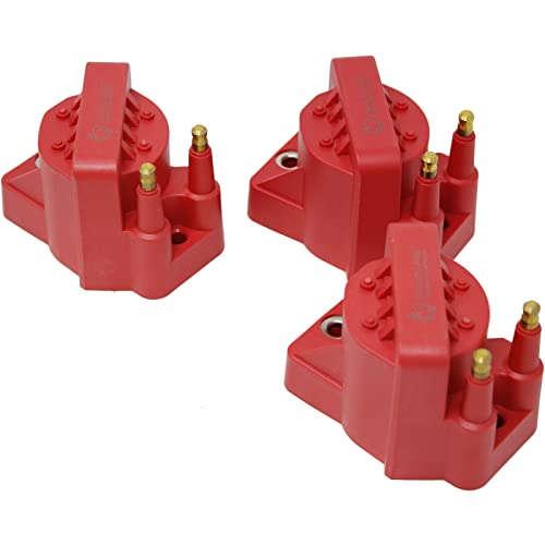 Dragon Fire Performance 3Pc Ignition Coil Power Pack Tune Up Set Kit Compatible With 1986-2009 Buick Chevy Oldsmobile Pontiac Firebird Regal Malibu V6 10467067 Gn10123 Dr39 Oem Fit C39-Dfx3 #TOP1