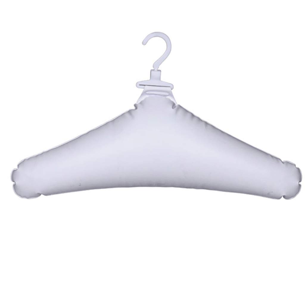 MOBYGKFY 5pcs/pack Inflatable Clothes Hanger Foldable Hanger No Trace Rotatable Clothing Storage Holder(Wit)