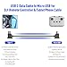 Micro USB to USB C Remote Controller Cable for DJI Mavic Mini SE 2 Pro Zoom Air Pro Spark Drone to Phone for iPhone 16 Pro Plus Galaxy S25 iPad 10th OTG Data Nylon Braided Micro USB to USB C Cord 1FT