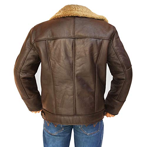 Giacca da uomo in pelle di pecora reale B3 RAF