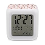 Utilisation polyvalente : cette horloge numérique rose à imprimé cœur de fée s'adapte à une variété de paramètres, y compris la chambre, le bureau, la salle de bain, la cuisine, la salle de classe et le dortoir. Que vous soyez à la recherche d'une horloge de chambre, d'un réveil pour un dortoir universitaire ou d'une horloge numérique de salle de classe, cette pièce s'adapte facilement