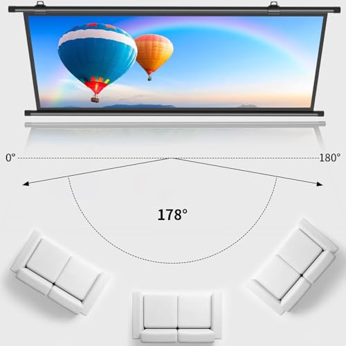 Pantalla de proyección portátil 16:9-72 pulgadas con ganancia 2.5 miniatura 3