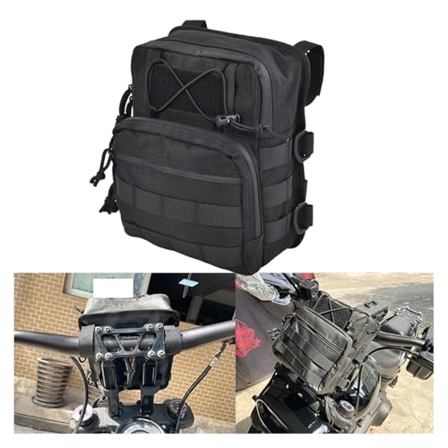 Bolsa Almacenamiento Universal para manillar y sillín de moto con asa 4