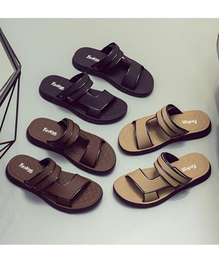 Men's sandals for summer, non-slip with thick soles, beach shoes, worn outside, driving, hard-wearing dual-purpose, men's, sandals4