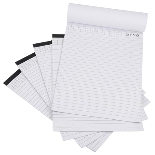 Parliky 5個 冊 ブル便箋メモパッド 携帯便利 会議用ノート 予定管理と日常記録に