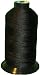 Bonded Nylon Sewing Thread #207 T210 1000yds for Outdoor, Leather (Black)