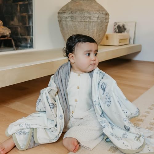 Image of Copper Pearl Jumbo 3-Layer Baby Blanket: Soft Baby Quilts for Boys and Girls | Breathable, Cozy, Toddler Blanket | Baby Quilt for Newborns | 46x46 Premium Polyester /Rayon | Tatooine