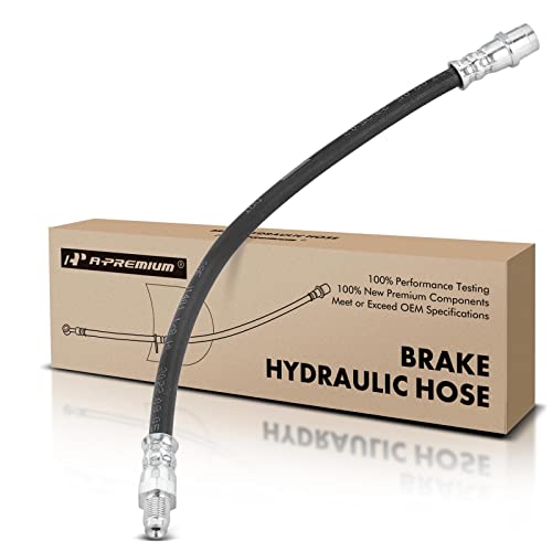 A-Premium Rear Driver or Passenger Brake Hydraulic Hose Compatible with Mercedes-Benz Models - W163 ML320 1998-2003, ML350 2003-2005, ML430, ML500, ML55 AMG, W166 ML500 - Replace# 1634201348