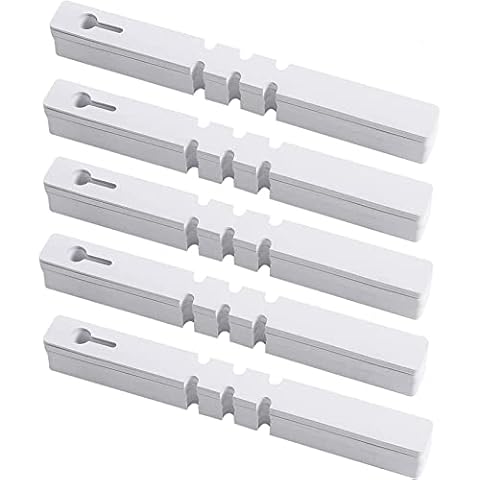 KINJOEK 1200 PCS White Plant Labels, Adjustable Wrap Around Plant Tags for Identifying Various Plants, 2x20cm Cover