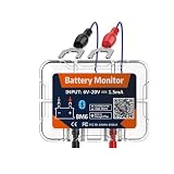 DollaTek batteria Monitor per auto Bluetooth 4.0 12V wireless Tester di carico della batteria Visualizzazione in tempo reale delle informazioni sulla batteria per camper motociclette barche auto