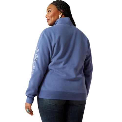 Image of ARIAT womens Logo 1 /2 Zip Sweatshirt