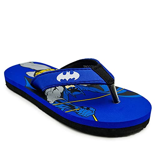 Image of Kidsville Spiderman Printed Blue Flipflops for Boys