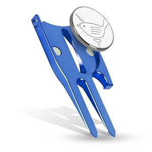 Golf Divot Repair Tool & Golf Ball Marker 6-in-1 Golf Divot Tool