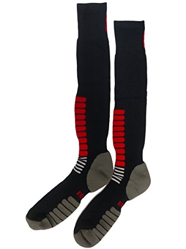 Eurosock Ski Zone OTC Socks -1112 (Black/Red, Small)2
