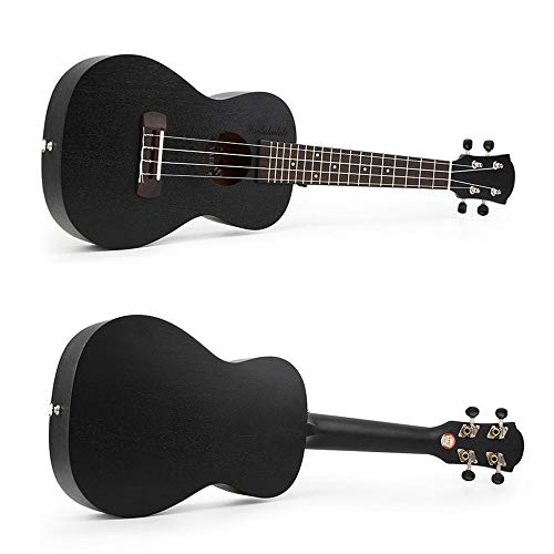 Ukulele Rétro Noir en Bois d’acajou 23 Pouces Concert Traditionnel Ukulele Uke Hawaii Enfants Petite Guitare avec Sac… - Les Beatles, Paul McCartney, John Lennon, RIngo Starr, George Harrison Ukulele Rétro Noir en Bois d'acajou 23 Pouces Concert Traditionnel Ukulele Uke Hawaii Enfants Petite Guitare avec Sac… – Image 3