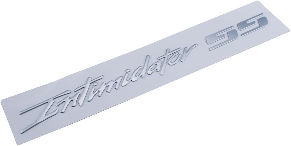 2Pc Intimidator SS Decal Emblems 3D Domed Badges Sticker Nameplate Replacement for SS (Silver)