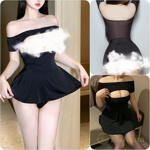 [R-Dream] 大きいサイズ コスプレ セクシー ランジェリー ボディコン ミニ ワンピ ワンピース タイト ぽっちゃり キャバドレス OL 秘書 コスチューム 衣装 露出 過激 エロ エッチ - 画像3