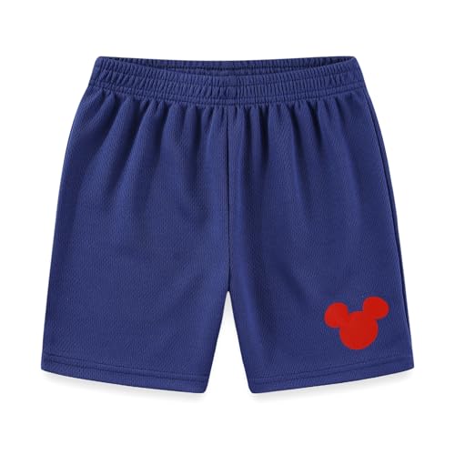 Image of Disney Mickey Mouse Boys Short Sleeve T-Shirt and Active Mesh Shorts Set for Toddler and Big Kids