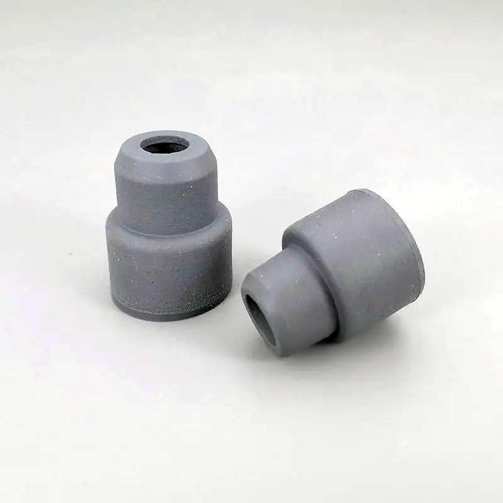 Tapón de goma laboratorio, tapones sellado rosca inversa, tipo manga, gris, blanco, 14, 19, 24, 20/50/100 Uds | Gray No.19 100pcs