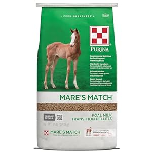 Purina Mare’s Match Foal Horses Milk Transition Pellets | 25 Pound (25 LB) Bag