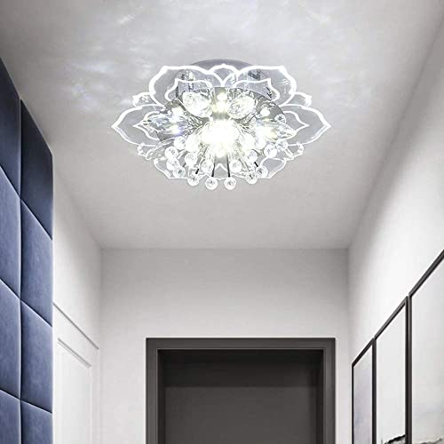 Home-Neat Lustre Luminária De Teto LED De Cristal Moderna Para Decoração De Sala De Estar corredor (