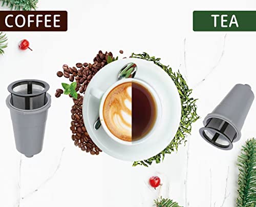 K Cup Reusable Coffee Pods,Bpa-Free Reusable Filter Cup Compatible With B30 B40 B50 B60 B70 K10 Mini Plus K15 K40/45 K55 K60/65 K70/75/79 Series 5048 Old Mode Grey #TOP2