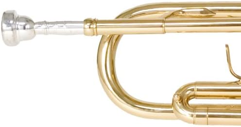 Mendini MTT-L Gold Lacquer Brass Bb Trumpet + Tuner, Case, Stand, Mouthpiece, Pocketbook & More - MTT-L+SD+PB+92D