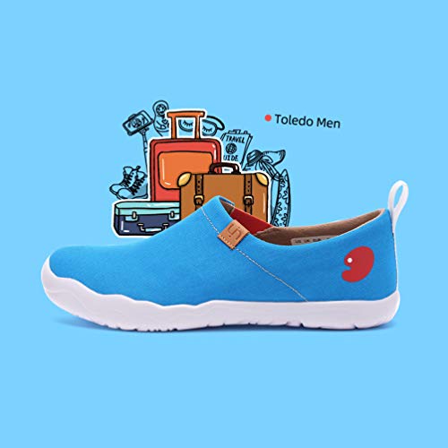 UIN Men's Walking Travel Shoes Slip On Canvas Casual Loafers2