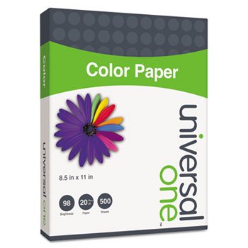 Universal Office Products Colored Paper, 20lb, 8-1/2 X 11, Green, 500 Sheets/Ream