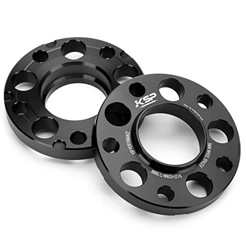 Ksp Hubcentric Wheel Spacers 5X120Mm, 20Mm Thread Pitch M12X1.5 Hub Bore 72.56Mm Forged Spacers For E82, E88 E36 E30 E90, E91, E92, E93 E28, E34 E23, E32, W38 E31, 2 Years Warranty (5 Lug) #TOP6