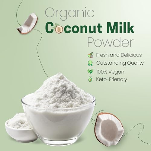 Image of Z Natural Foods Organic Coconut Milk Powder - All-Natural Vegan Dairy-Free Alternative with MCTs - Unsweetened Coconut Creamer for Coffee & Smoothies - Gluten-Free, Non-GMO, 33 lbs
