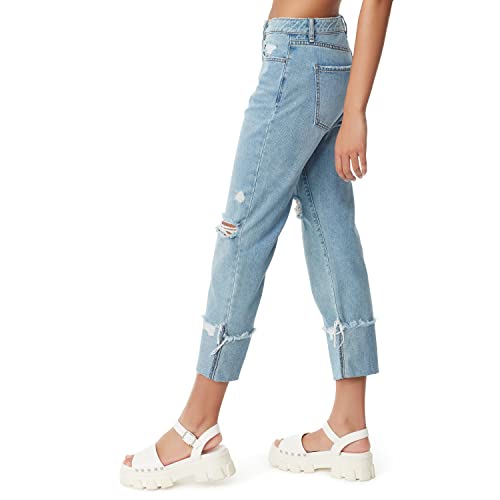 Circus NY Women's High Rise Relaxed Straight Jean2