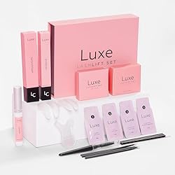 Luxe Cosmetics - Lash Lift Kit - Complete Set for Eyelash Lifting - New Pro Version - Easy to Apply and Long Lasting Finish - Professional Results up to 8 Weeks